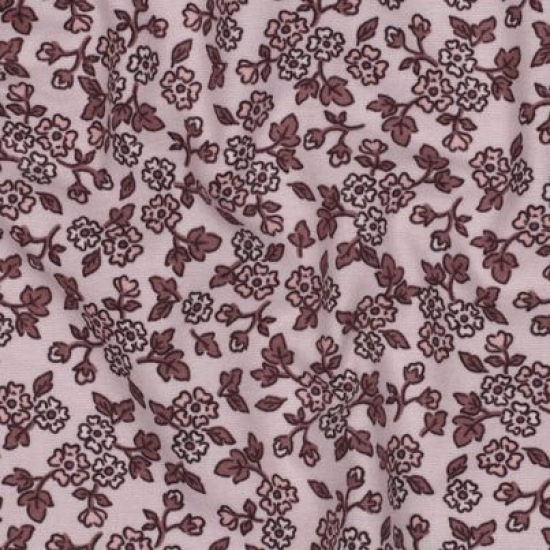 Kuschelweicher warmer Flanell in rosa Farbtönen mit Blümchen gemustert