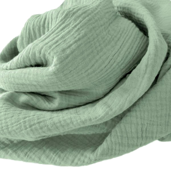 Weicher Double Gauze Musselin aus 100% Baumwolle.