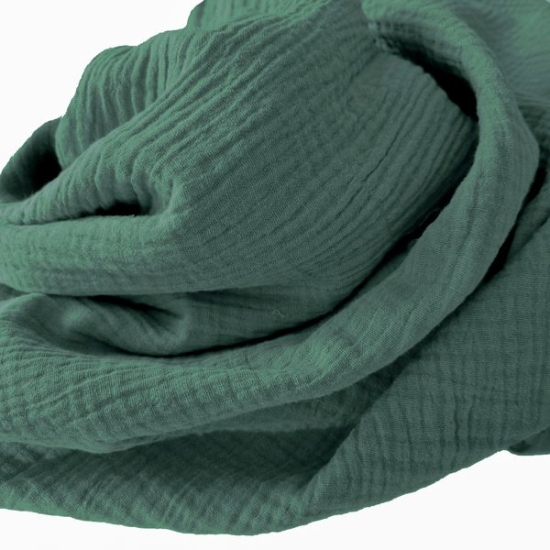 Weicher Double Gauze Musselin aus 100% Baumwolle.