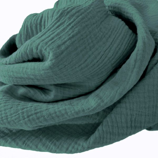Weicher Double Gauze Musselin aus 100% Baumwolle.