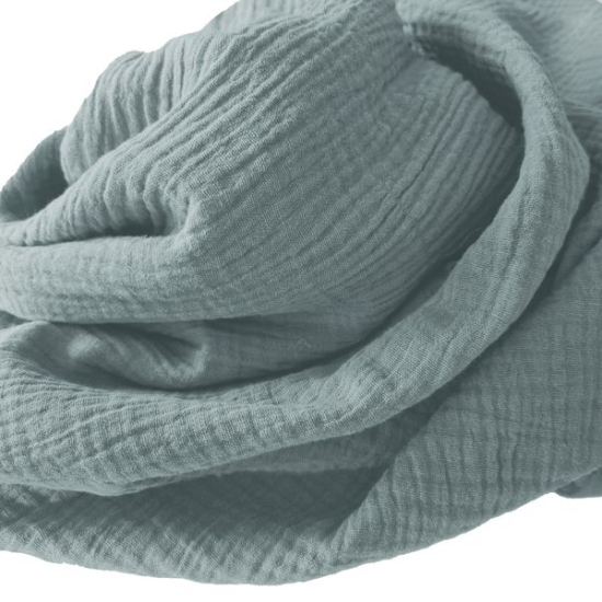 Weicher Double Gauze Musselin aus 100% Baumwolle.
