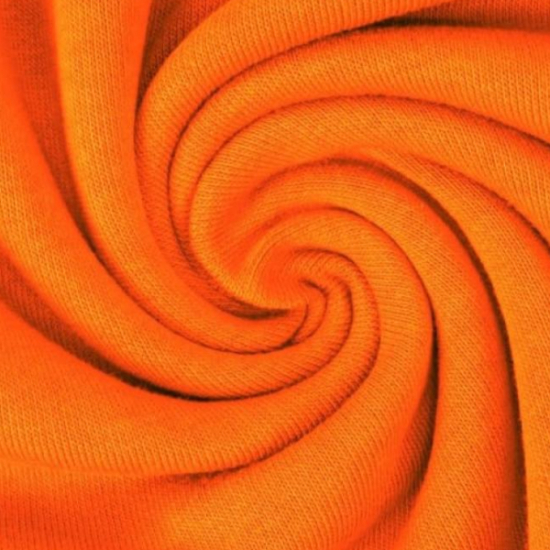 sweatshirtstoff uni in orange