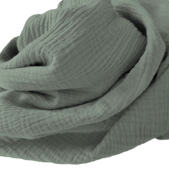 Weicher Double Gauze Musselin aus 100% Baumwolle.