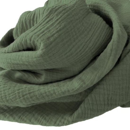 Weicher Double Gauze Musselin aus 100% Baumwolle.