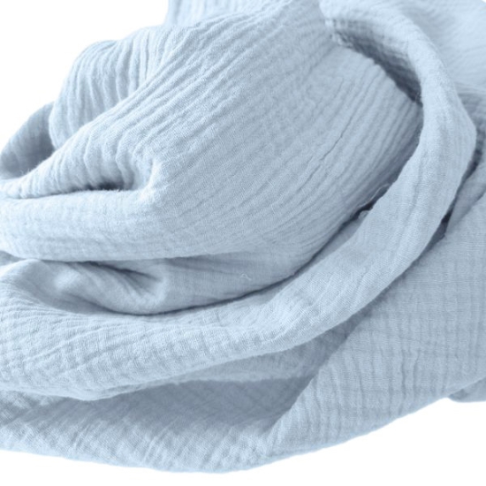 Weicher Double Gauze Musselin aus 100% Baumwolle.