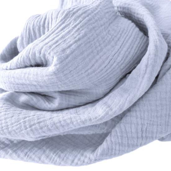Weicher Double Gauze Musselin aus 100% Baumwolle.