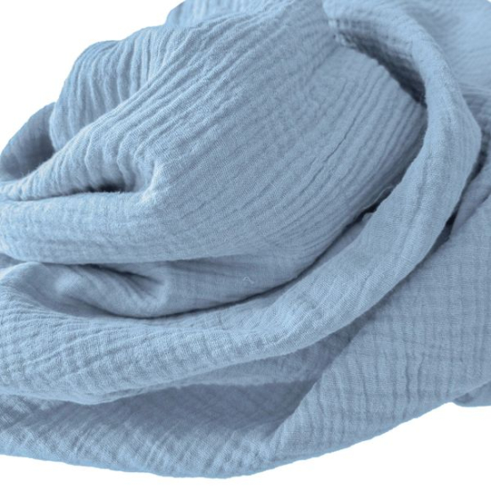 Weicher Double Gauze Musselin aus 100% Baumwolle.