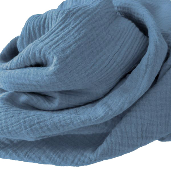 Weicher Double Gauze Musselin aus 100% Baumwolle.