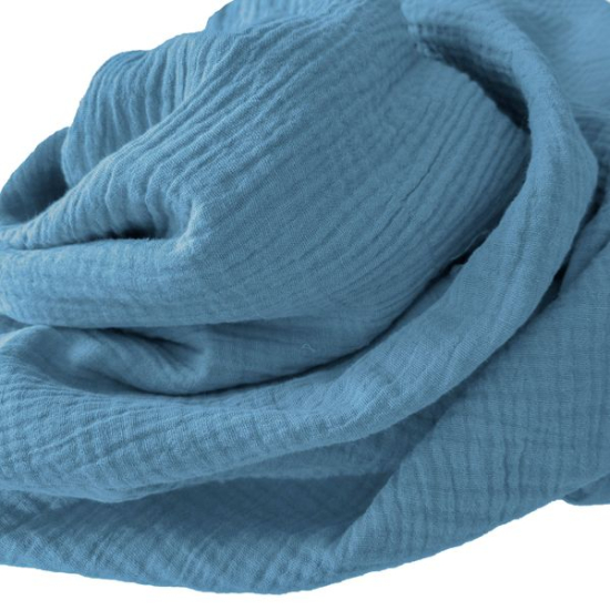 Weicher Double Gauze Musselin aus 100% Baumwolle.
