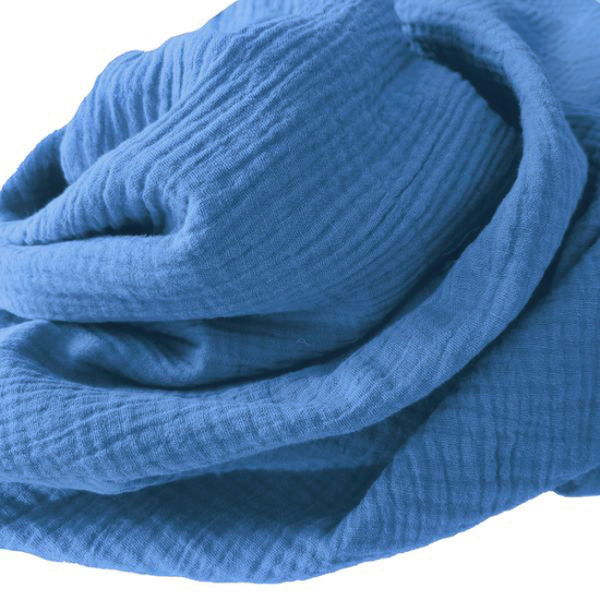 Weicher Double Gauze Musselin aus 100% Baumwolle.