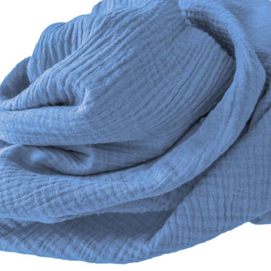 Weicher Double Gauze Musselin aus 100% Baumwolle.