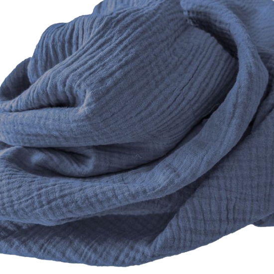 Weicher Double Gauze Musselin aus 100% Baumwolle.