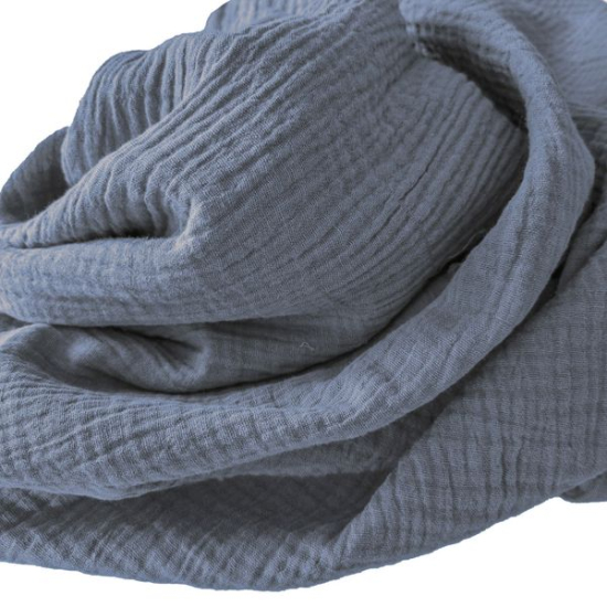 Weicher Double Gauze Musselin aus 100% Baumwolle.