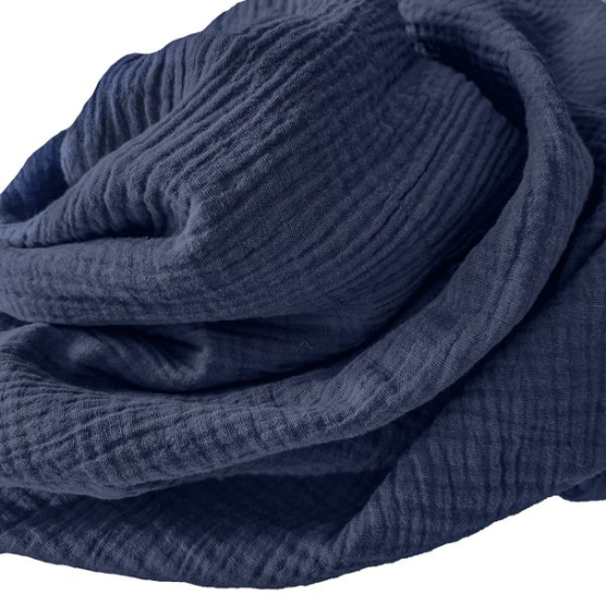 Weicher Double Gauze Musselin aus 100% Baumwolle.