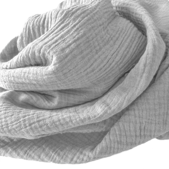 Weicher Double Gauze Musselin aus 100% Baumwolle.