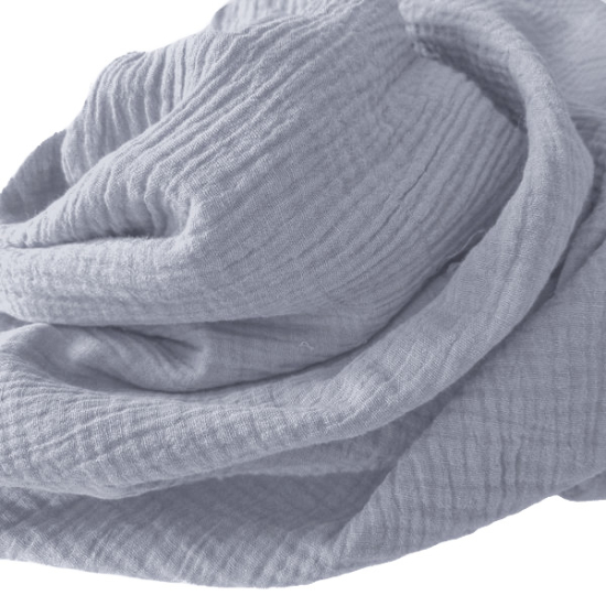 Weicher Double Gauze Musselin aus 100% Baumwolle.