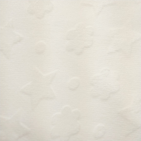 Wellnessfleece Maerchensterne in Eierschale, ideal für kuschelige Decken und Kissen