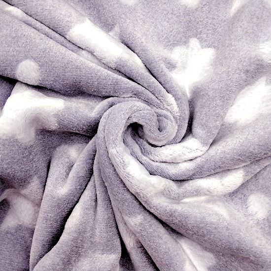 Wellnessfleece Maerchensterne in Lila, ideal für kuschelige Decken und Kissen