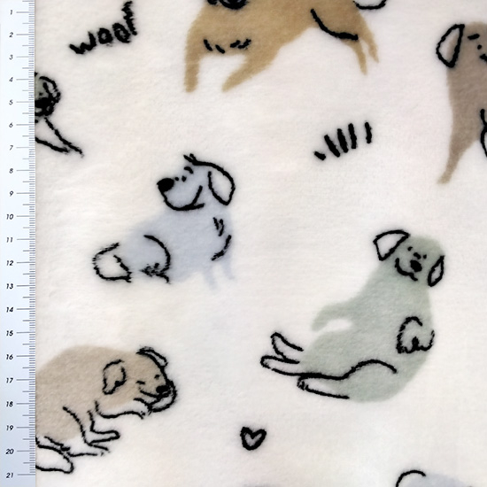 Wellnessfleece mit buntem Weltraummuster mit Raketen
