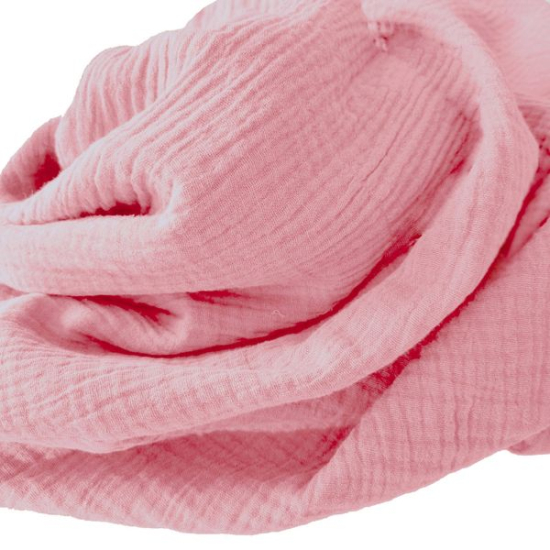Weicher Double Gauze Musselin aus 100% Baumwolle.