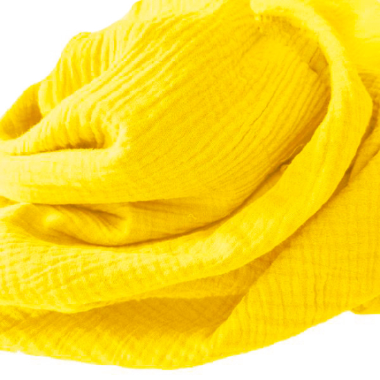 Weicher Double Gauze Musselin aus 100% Baumwolle.