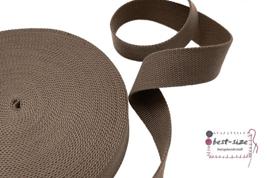 baumwollgurtband in sandfarben