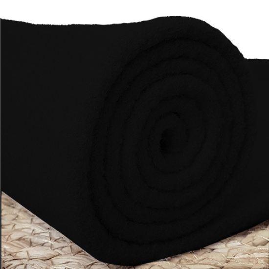 Walkloden in schwarz