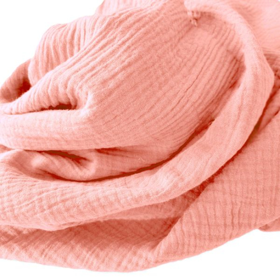 Weicher Double Gauze Musselin aus 100% Baumwolle.