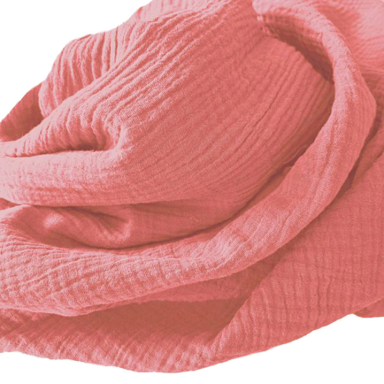 Weicher Double Gauze Musselin aus 100% Baumwolle.