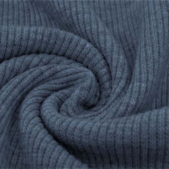 Ribjersey in blau