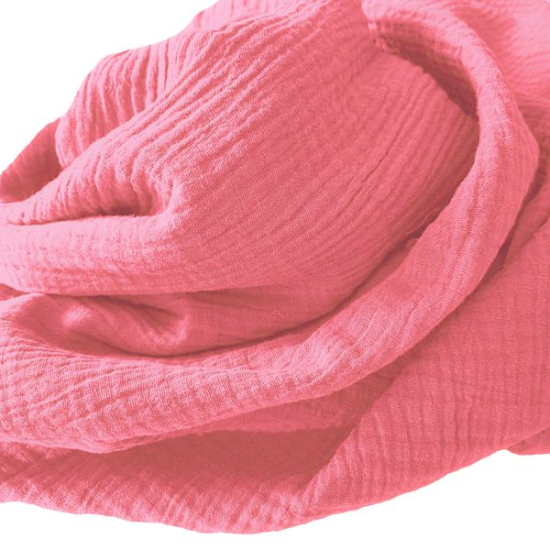 Weicher Double Gauze Musselin aus 100% Baumwolle.