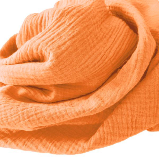 Weicher Double Gauze Musselin aus 100% Baumwolle.