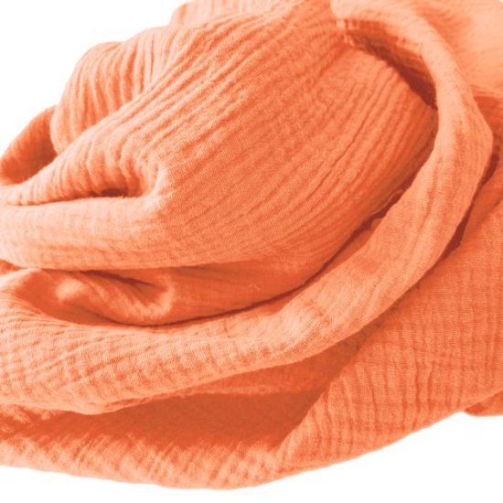 Weicher Double Gauze Musselin aus 100% Baumwolle.