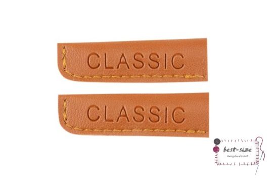 Kunstleder Kordelende in 5mm in braun fuer den perfekten abschluss deiner Kordel deines Hoodies!