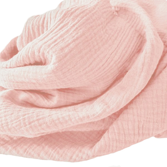 Weicher Double Gauze Musselin aus 100% Baumwolle.