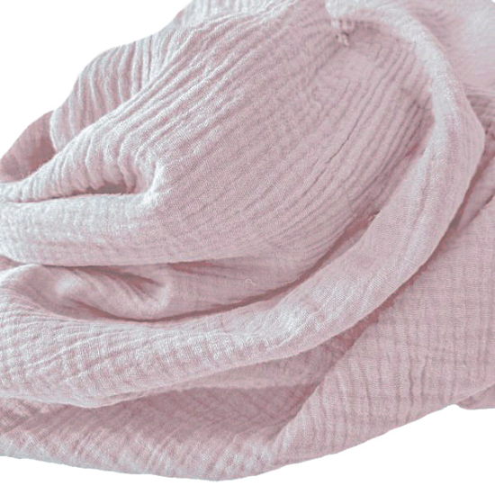 Weicher Double Gauze Musselin aus 100% Baumwolle.