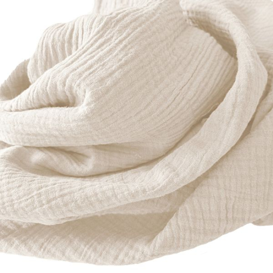 Weicher Musselin Uni in Nude