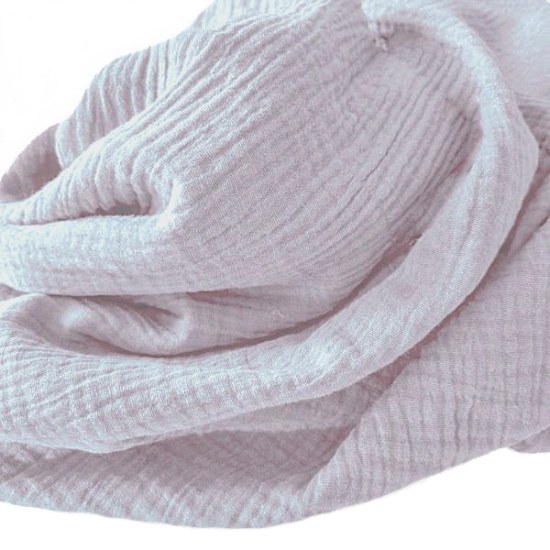 Weicher Double Gauze Musselin aus 100% Baumwolle.
