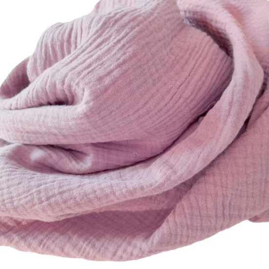 Weicher Double Gauze Musselin aus 100% Baumwolle.
