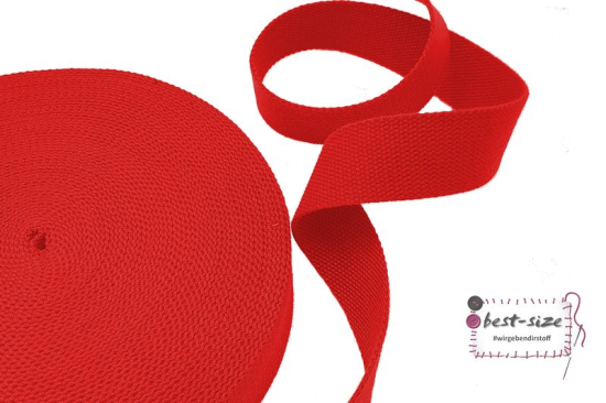 baumwollgurtband in rot