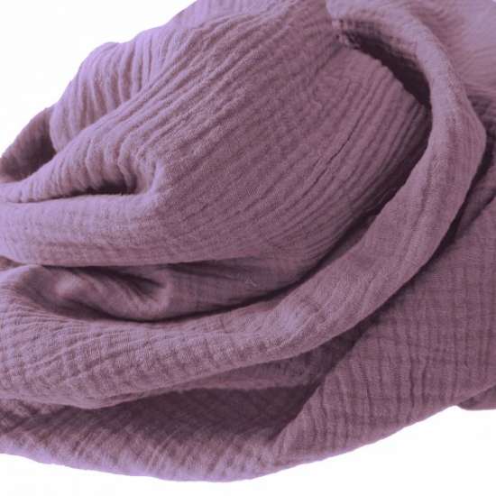 Weicher Double Gauze Musselin aus 100% Baumwolle.