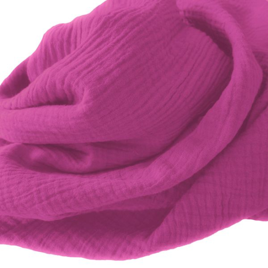 Weicher Double Gauze Musselin aus 100% Baumwolle.