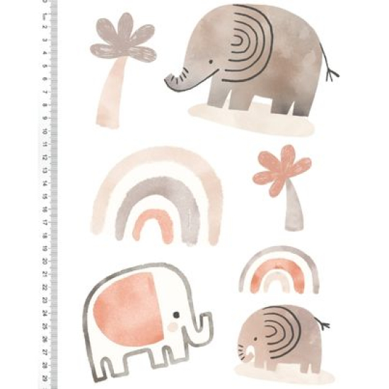 Bügelbilder mit süßen Baby-Elefanten