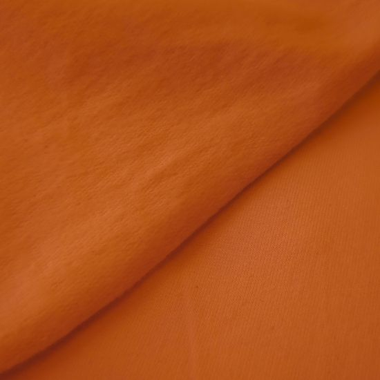 Kuschelweicher French Terry Brushed in uni Rost