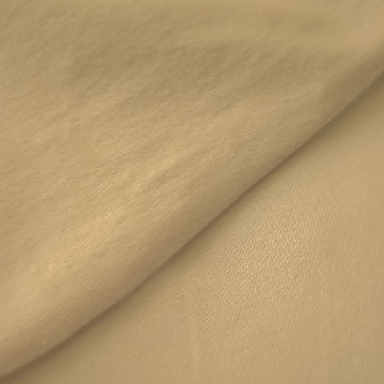 Kuschelweicher French Terry Brushed in uni Camel