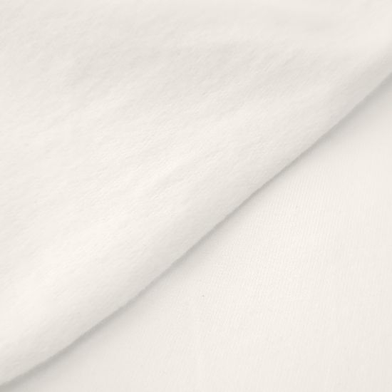 Kuschelweicher French Terry Brushed in uni Ecru