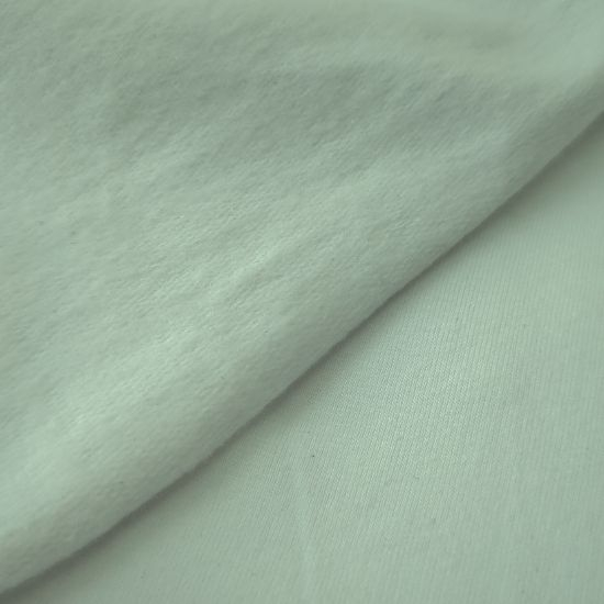 Kuschelweicher French Terry Brushed in uni Jade