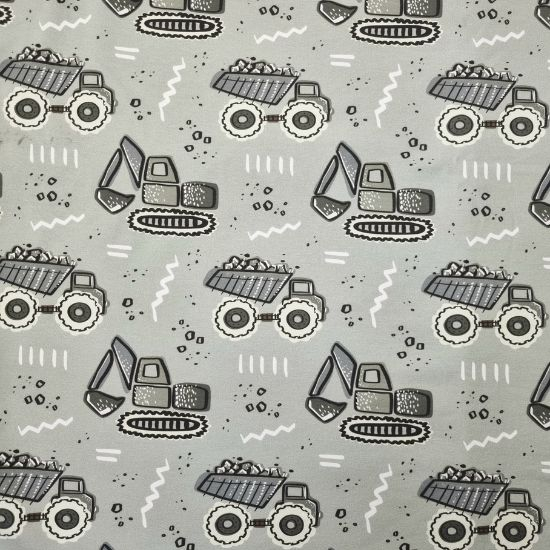 French Terry Baustelle Eisblau