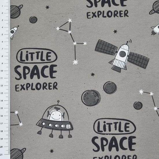 French Terry Weltraum Taupe