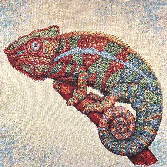 Gobelin Panel mit einem Chamäleon